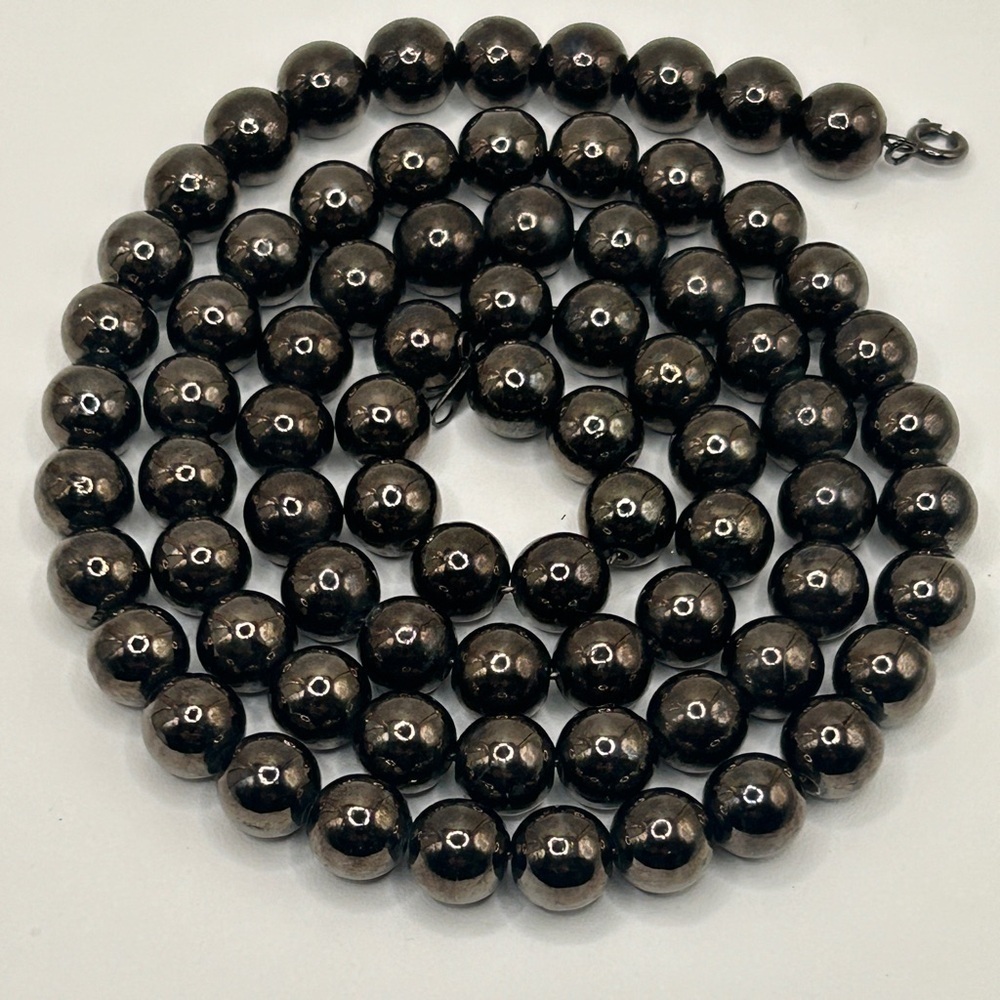 Vintage 1990’s Chocolate Brown Beaded Necklace​​​​ - Picture 7 of 10